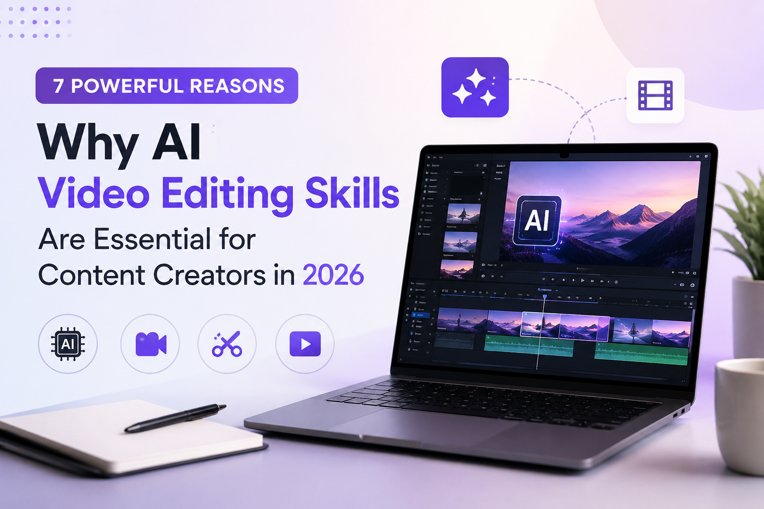 You are currently viewing 7 Powerful Reasons Why AI Video Editing Skills Are Essential for Content Creators in 2026
